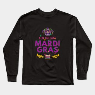 Mardi Gras Carnival New Orleans Long Sleeve T-Shirt